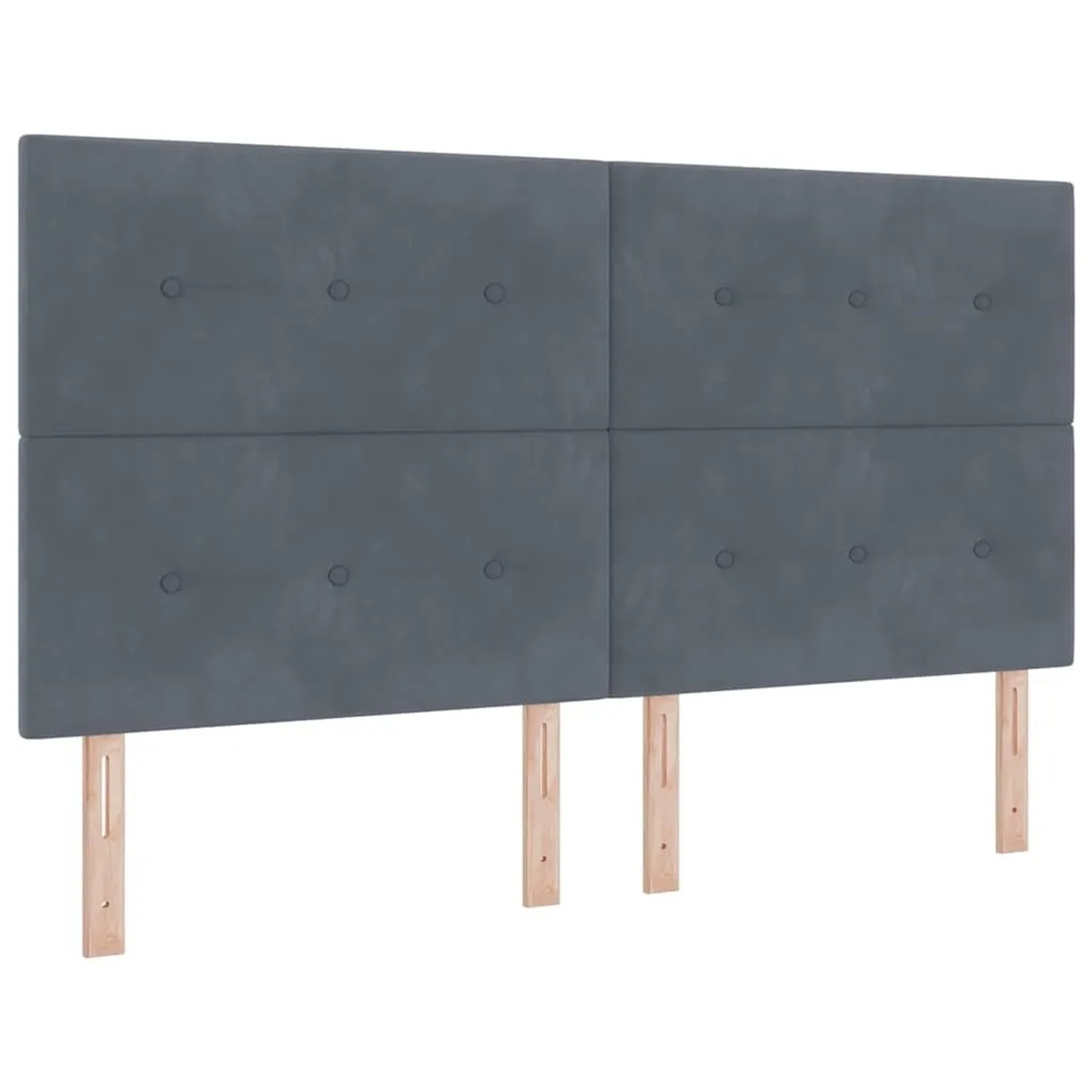 vidaXL Kopfteil mit Kopfteil Dunkelgrau 180 cm Kunstleder 3337855