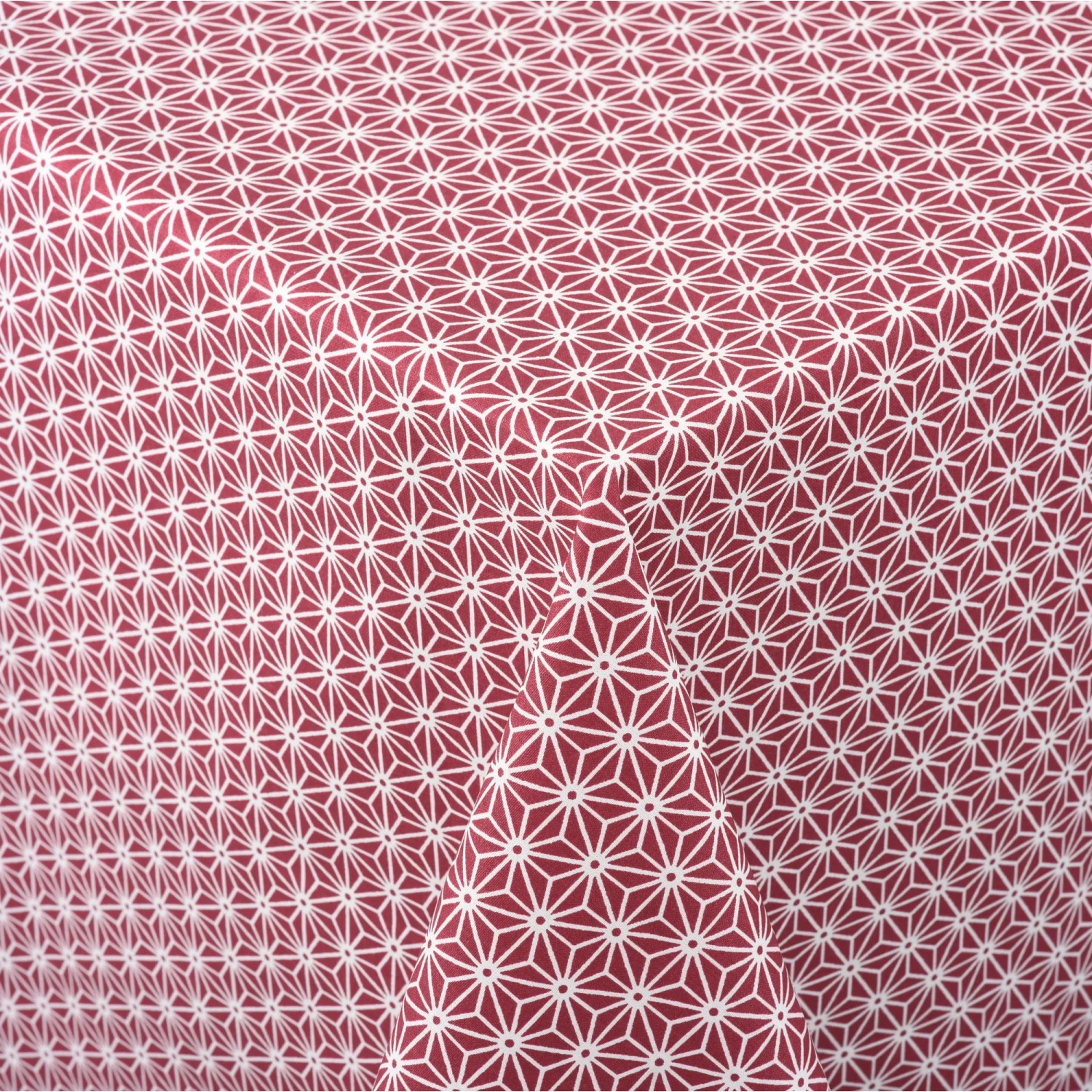 Runde Tischdecke Mit Geometrischem Gittermuster – 152 Cm Ø, Vinyl Mit Flanellrücken, Pflegeleicht