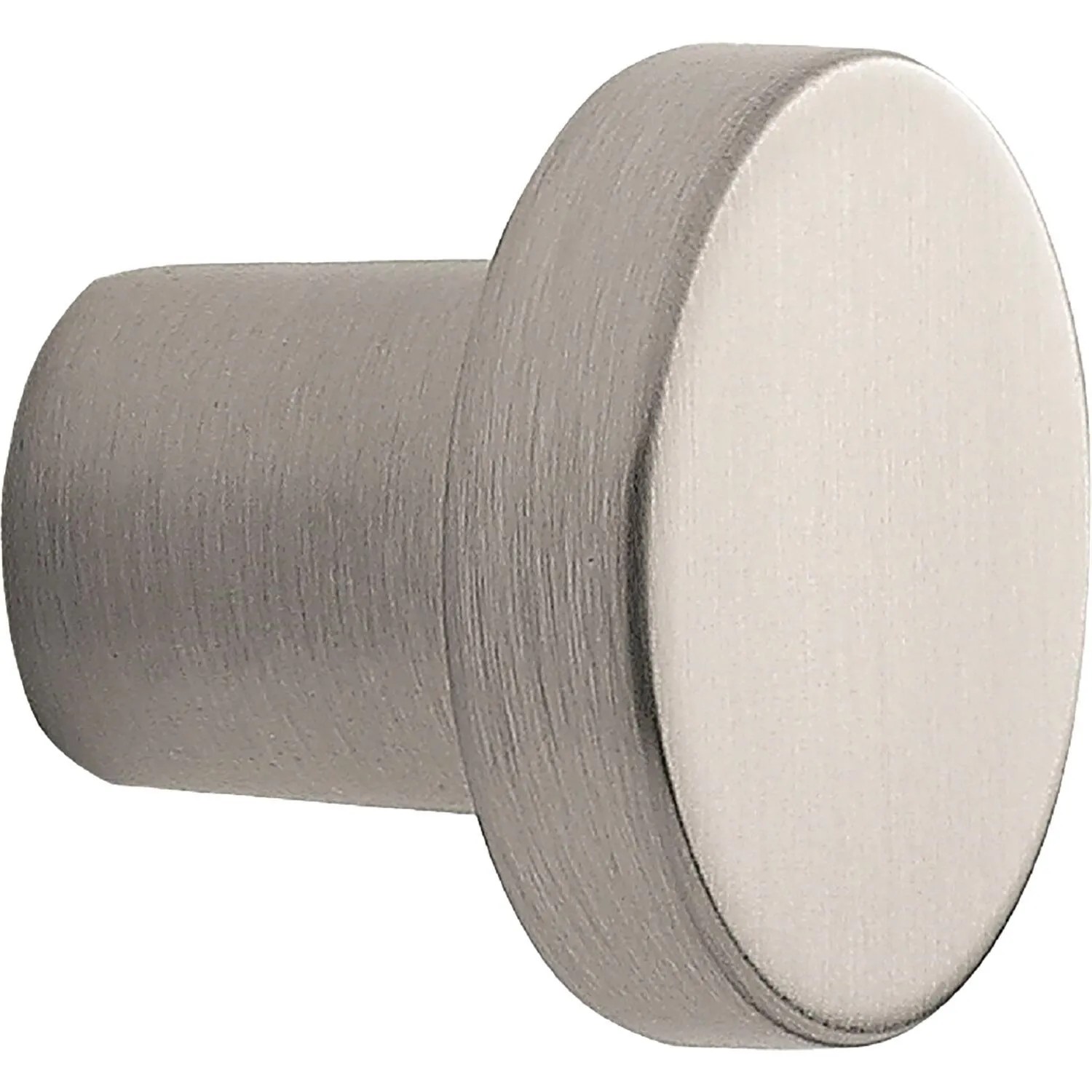 Furnipart Möbelknopf Dot ø 30 mm Tiefe 26 mm Zinkdruckguss Edelstahl-Effekt