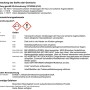 Sicherheitsdatenblatt: Gefahrenhinweise und Sicherheitsvorkehrungen für chemische Produkte.