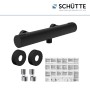 Schütte Thermostat Duscharmatur Los Angeles, Schwarz Matt, mit Zubehör.