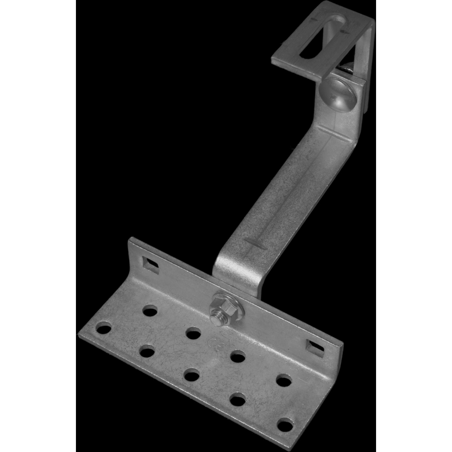 Absaar Solar Dachhaken, 3-fach verstellbar, 6 mm, für Solaranlagen auf Schrägdächern.