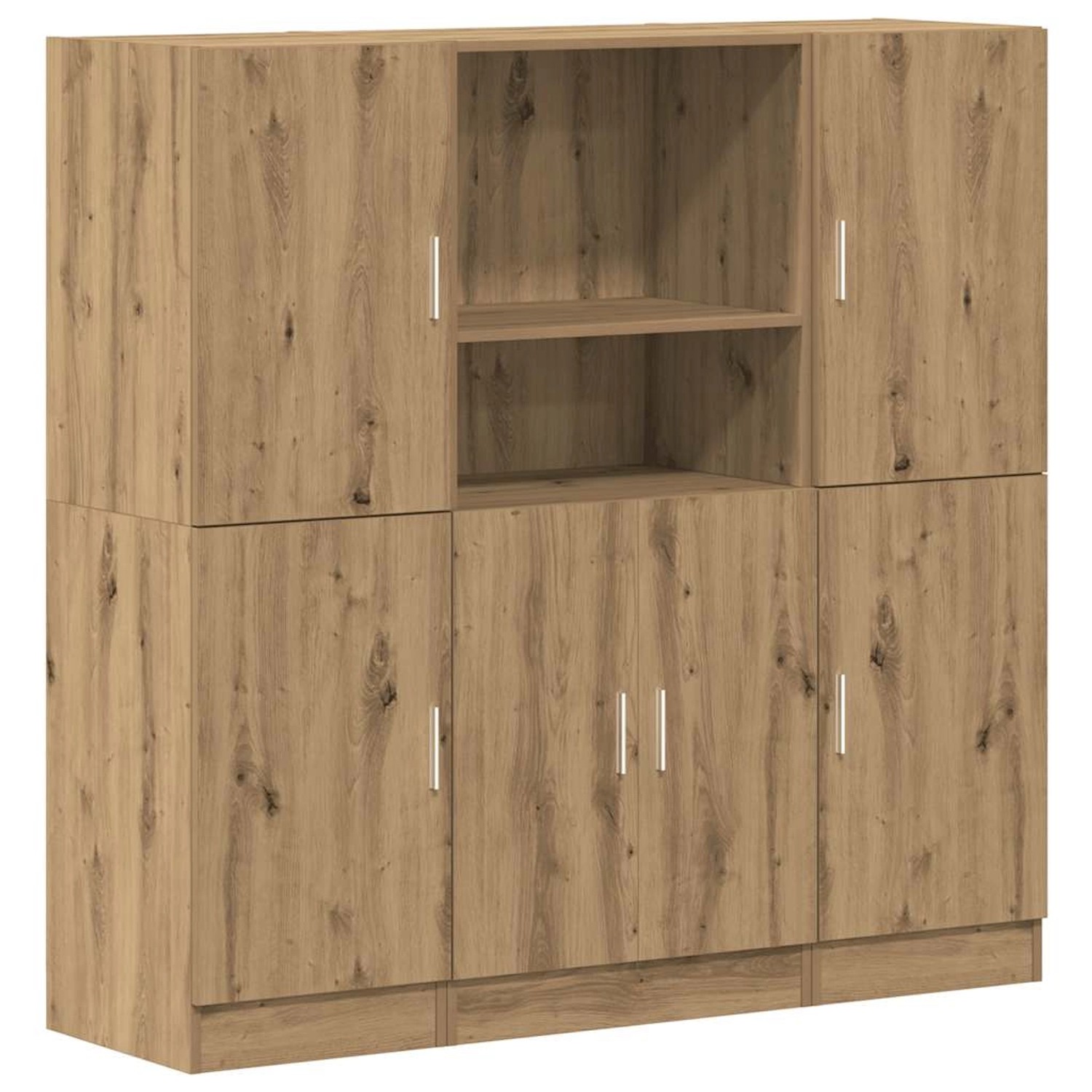 vidaXL 3-Tlg Küchenschrank-Set Artisan-Eiche Holzwerkstoff 3324159 günstig online kaufen
