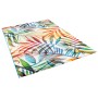 Bunter Pergamon Designer Teppich Faro Tropical mit Zweig-Motiv, 80x150cm.