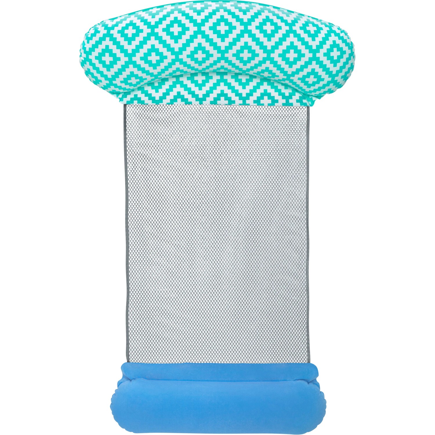 Bestway Pool-Hängematte Comfort Plush, blau-türkis mit Netzliegefläche für entspanntes Baden.