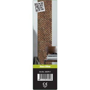 Bricoflor Rost Tapete, selbstklebendes Wandpanel im Industrial Style in Rostbraun.