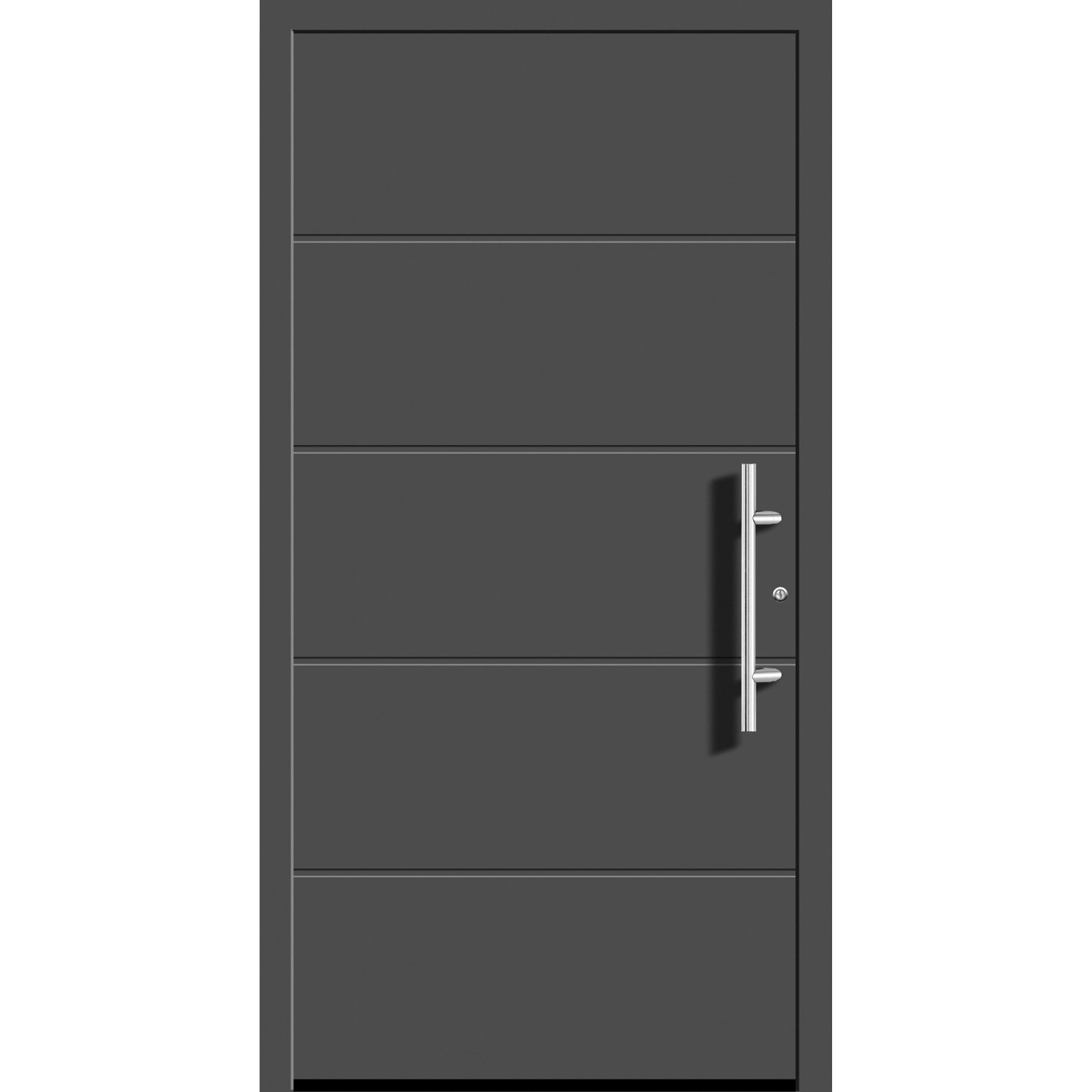 Aluminium-Haustür Moderno M470/B 110 x 210 cm Anthrazit Metallic Anschlag R günstig online kaufen