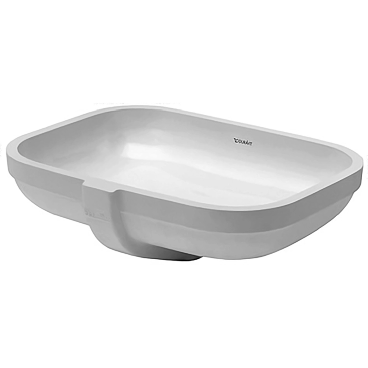 Duravit Einbauwaschbecken Happy D.2 52 cm Weiß WonderGliss mit Waschtisch