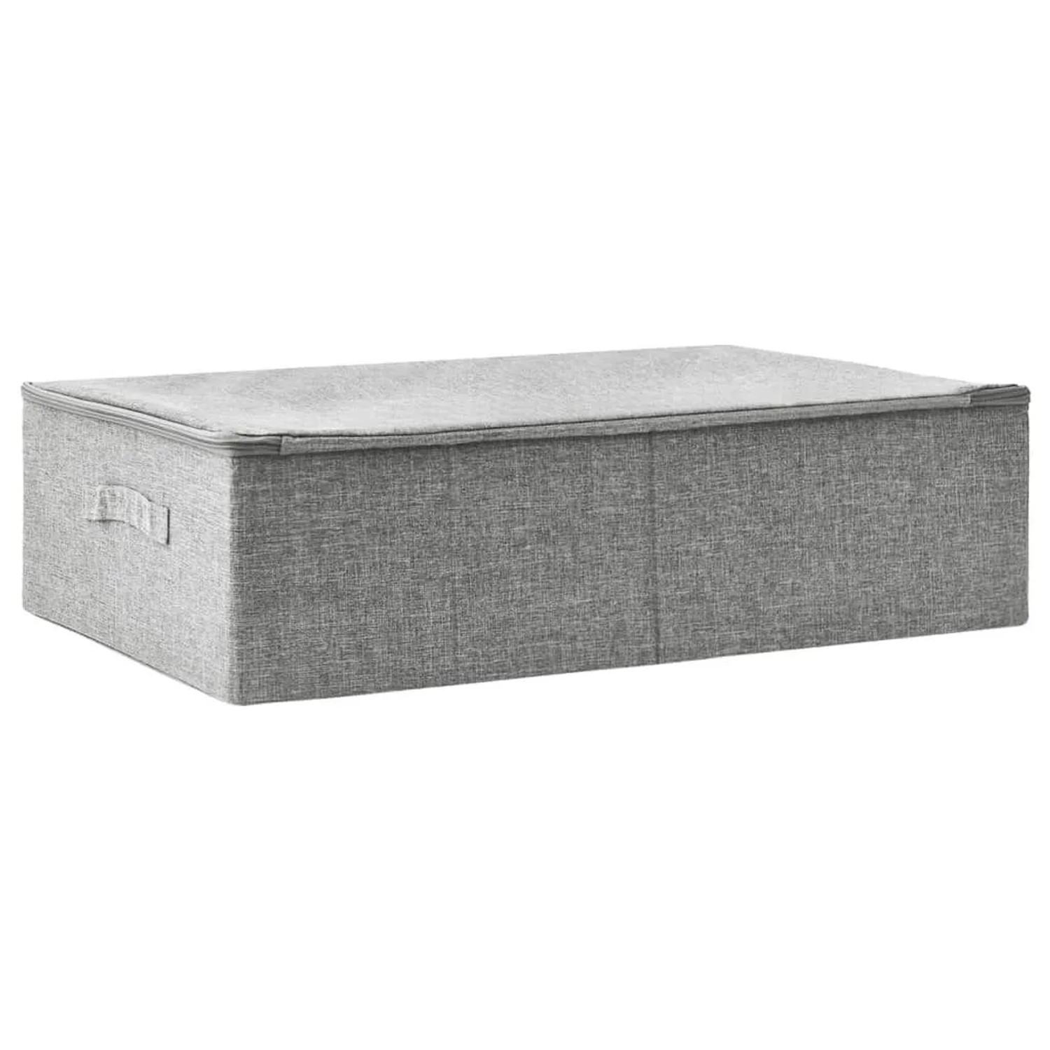 vidaXL Aufbewahrungsbox Stoff 70x40x18 cm Grau 332905