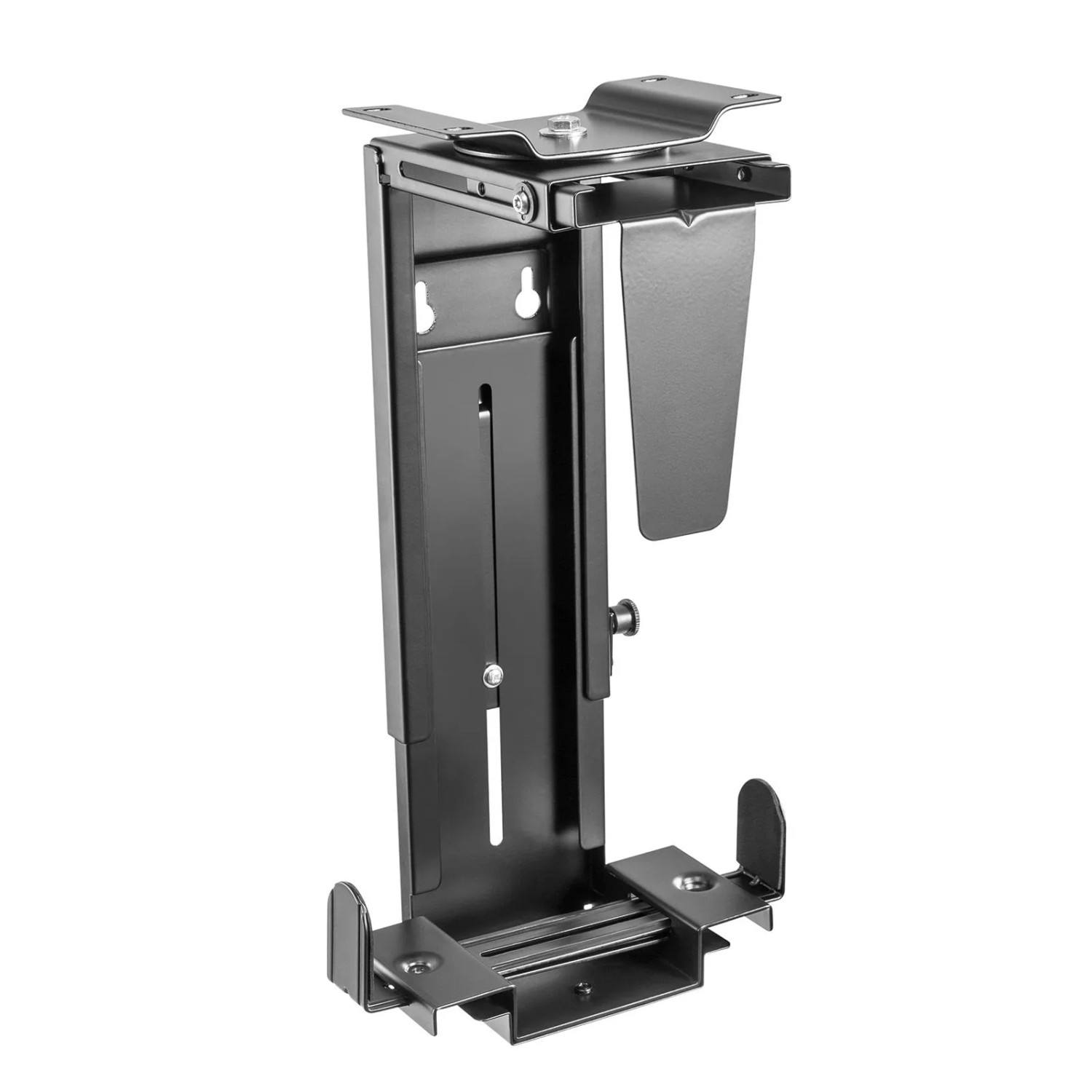 SOTECH CAVO Unterbau Computerhalterung CH-LOCK-360-S mit 360 Grad Drehung Diebstahlsicherung Tragfähigkeit Bis 10 kg Schwarz