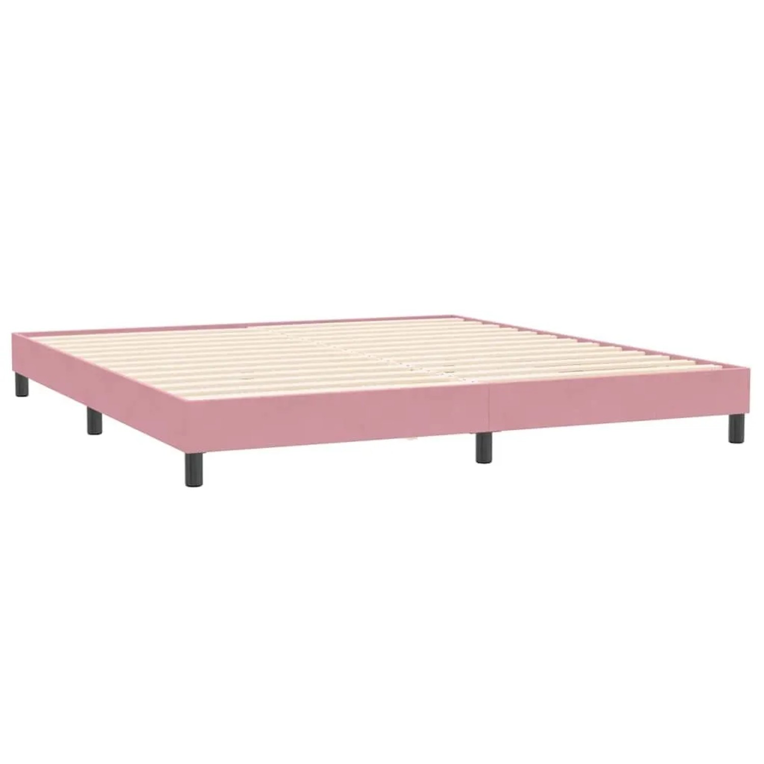 vidaXL Bettgestell ohne Matratze Rosa 200x210 cm Samt 4101378 günstig online kaufen