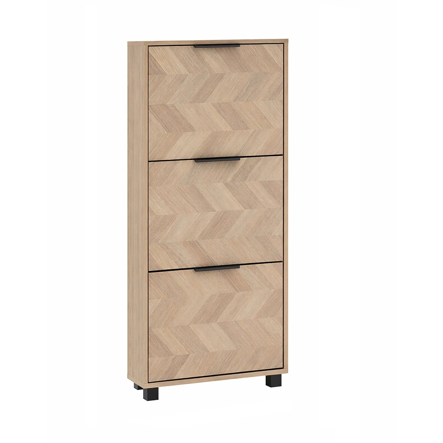 Schildmeyer Schuhkipper Piazza 3er 124,5 cm x 59,8 cm x 19,6 cm Eiche