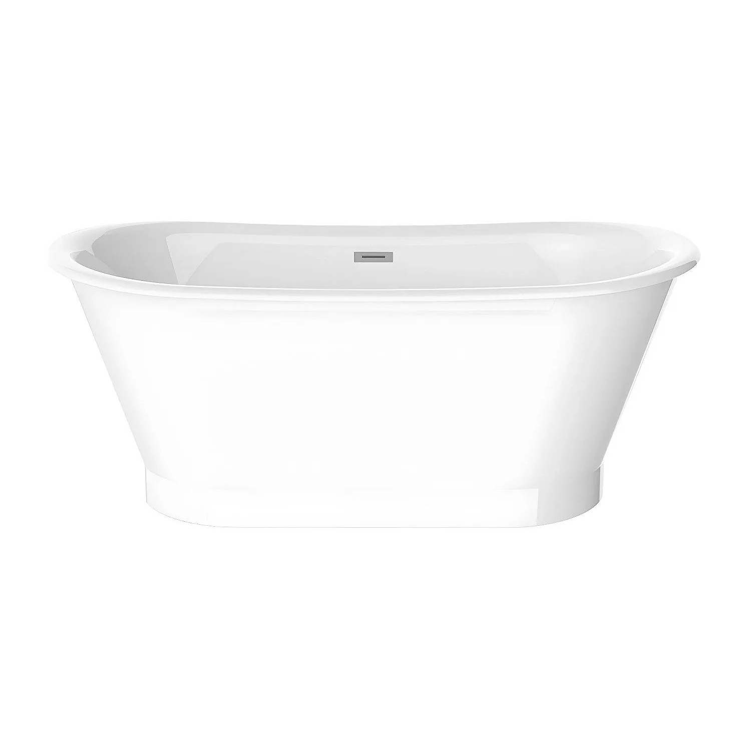 Vente-unique Freistehende Badewanne Pelmato Weiß 150 cm
