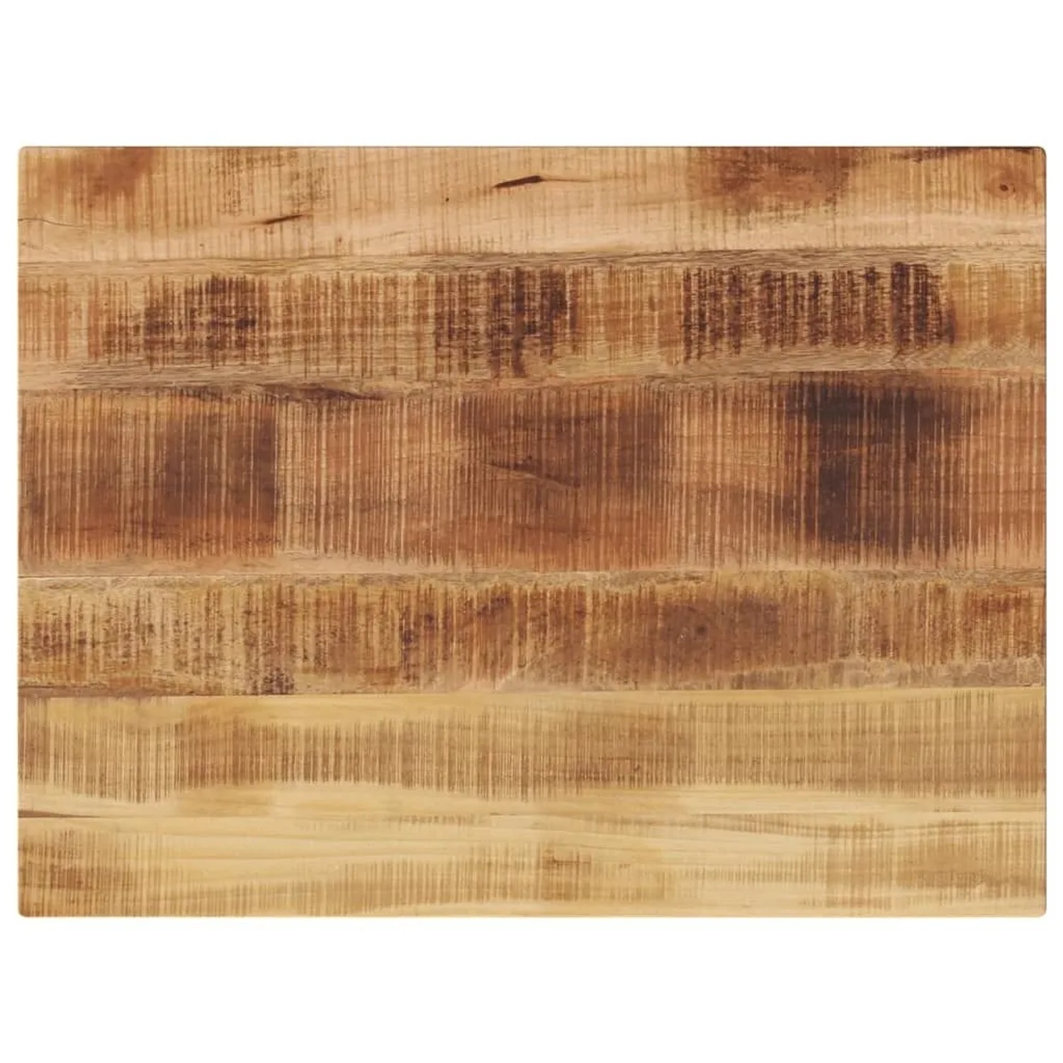 vidaXL Tischplatte 80x70x3,8 cm Rechteckig Raues Massivholz Mango 371410