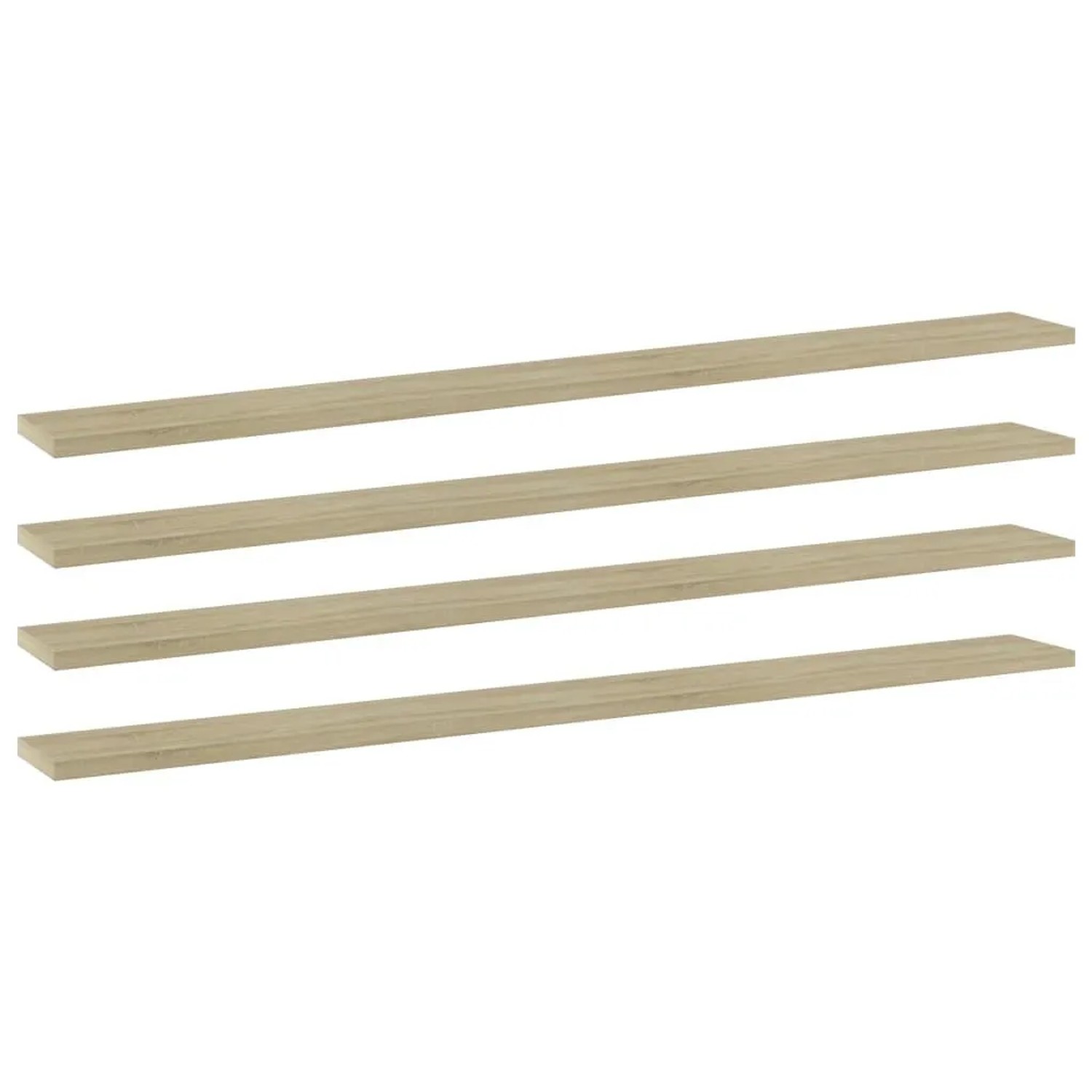 vidaXL Bücherregal-Bretter 4 Stk Sonoma-Eiche 100x10x1,5 cm 805368