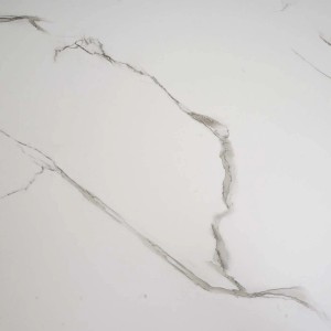 Proregal Schreibtisch Mit Regal HxBxT 120x100x60 cm Metall Mdf Marmor-Optik Weiß Laptoptisch Bürotisch Arbeitstisch