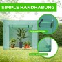 Garmio Foliengewächshaus Cutro mit Pflanzen, robust, UV-beständig, einfache Handhabung.