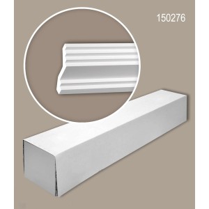 PROFHOME 150276 Eckleisten 1 Karton Set mit 10 Zierleisten 20 m Weiß