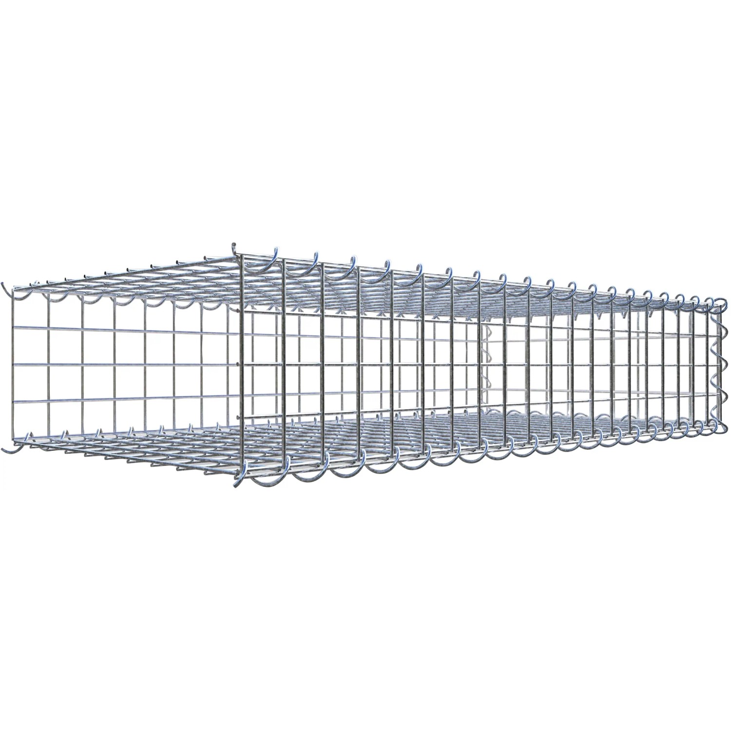 Gabiona Gabione-Anbaukorb Typ 2 20 x 100 x 50 cm Maschenw 5 x 5 cm