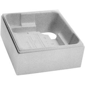 Sanitop-Wingenroth Wannenträger für Kaldewei Duschwanne, 80x80 cm, Hartschaum für schnelle Montage.