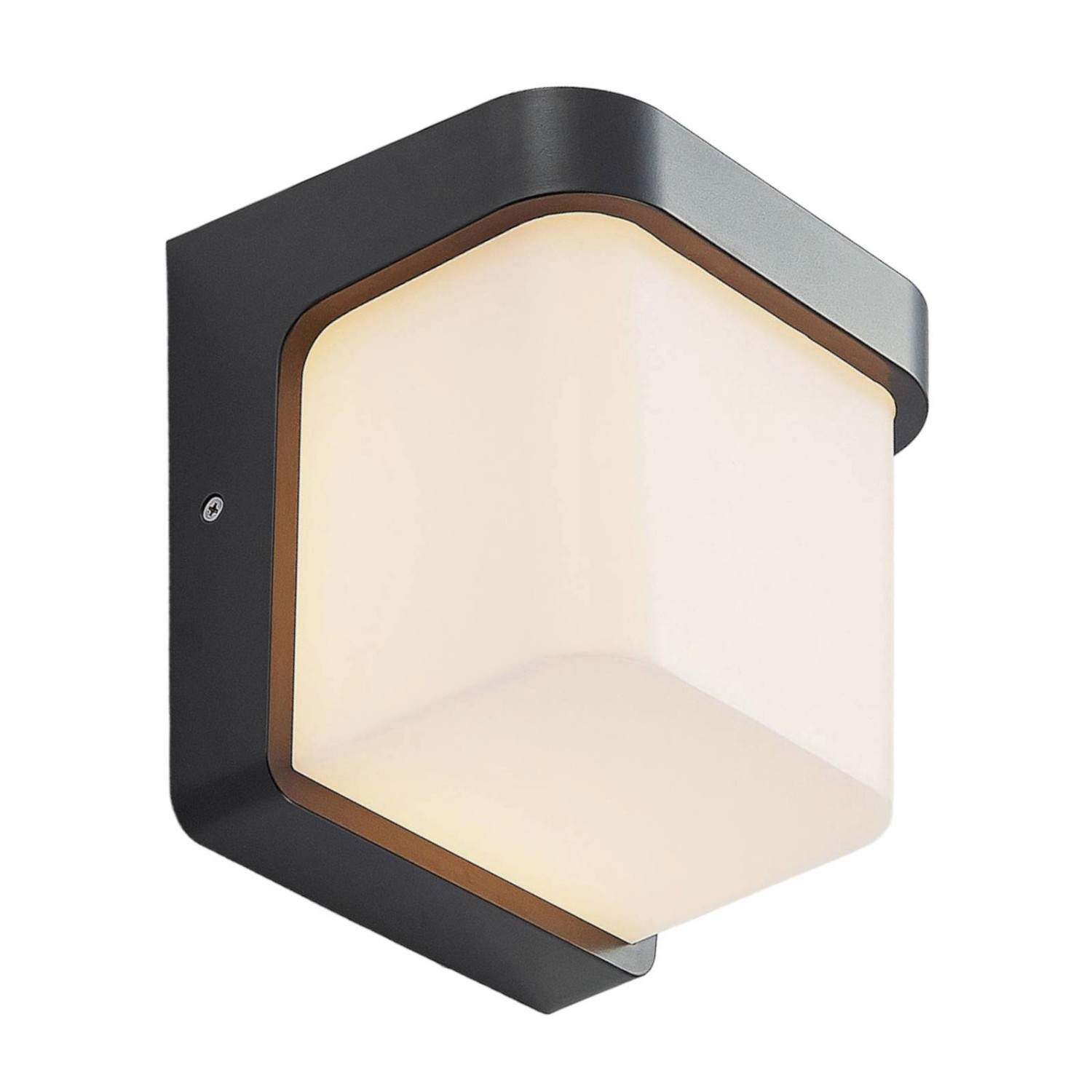 Lindby LED Wandleuchte Außen Adenike 9949048 Spritzwassergeschützt Modern in Schwarz 1-flammig
