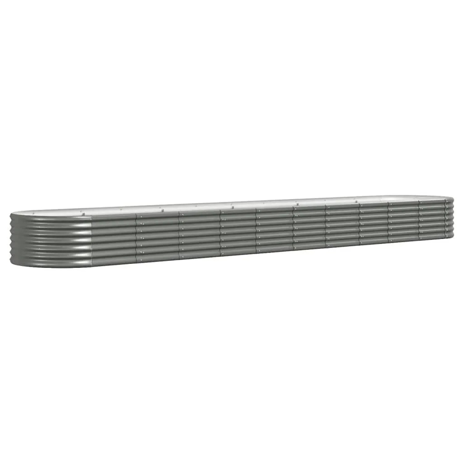 Furnicato Hochbeet Verzinkter Stahl 440x80x36 Cm Grau