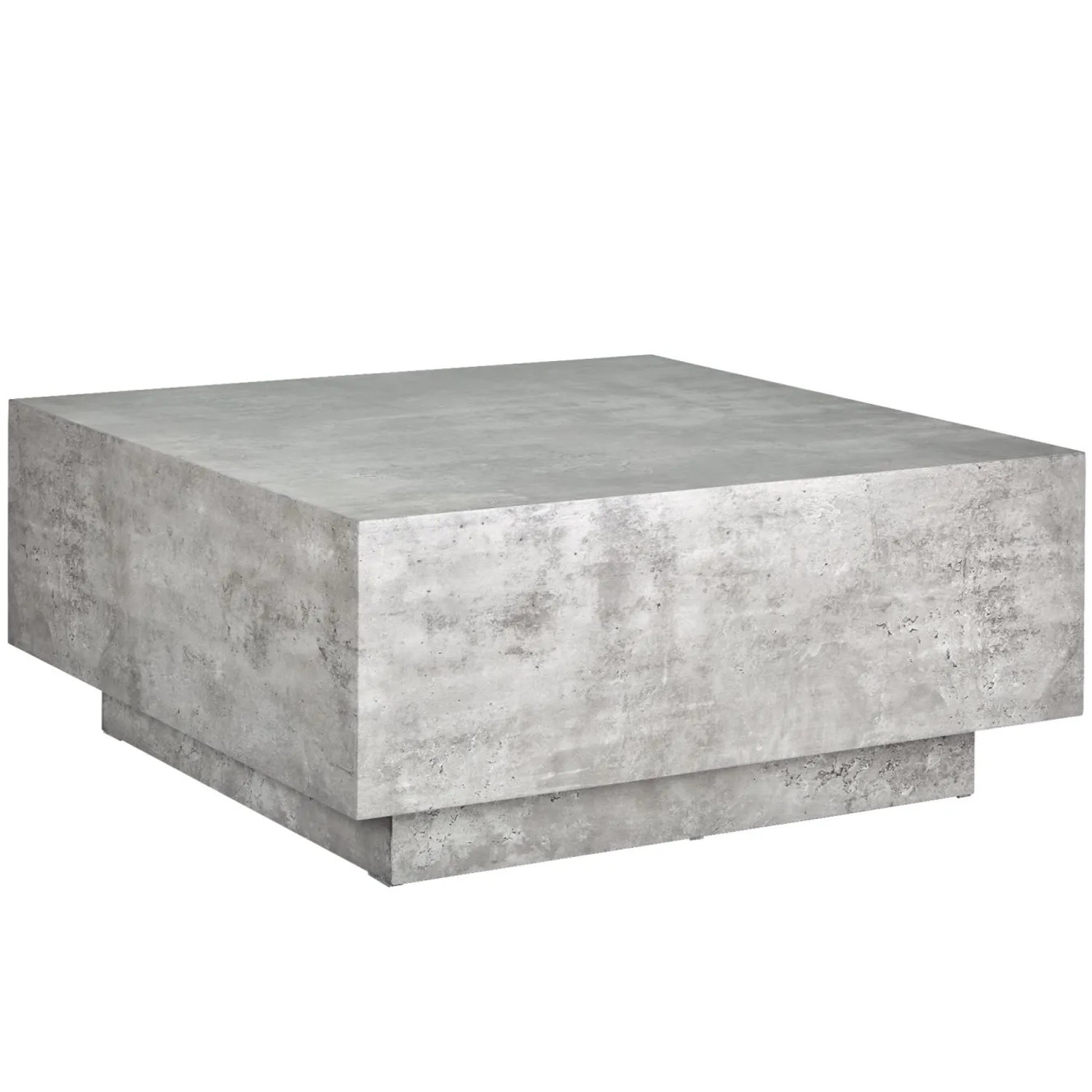 Tectake Couchtisch Lasley Minimalistisches Design Robustes Mdf In Betonoptik 80 x 80 x 35 cm 80 x 80 x 35 cm Beton Optik
