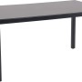 Rechteckiger Gartentisch Harris, 160x90 cm, mit Aluminiumrahmen und matter Oberfläche.
