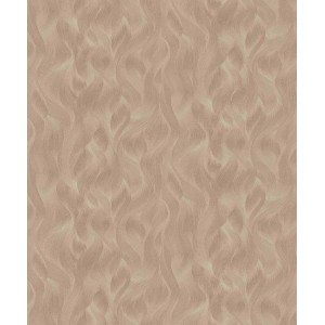 Erismann Vliestapete Elle Decoration mit goldenem Wellenmuster.