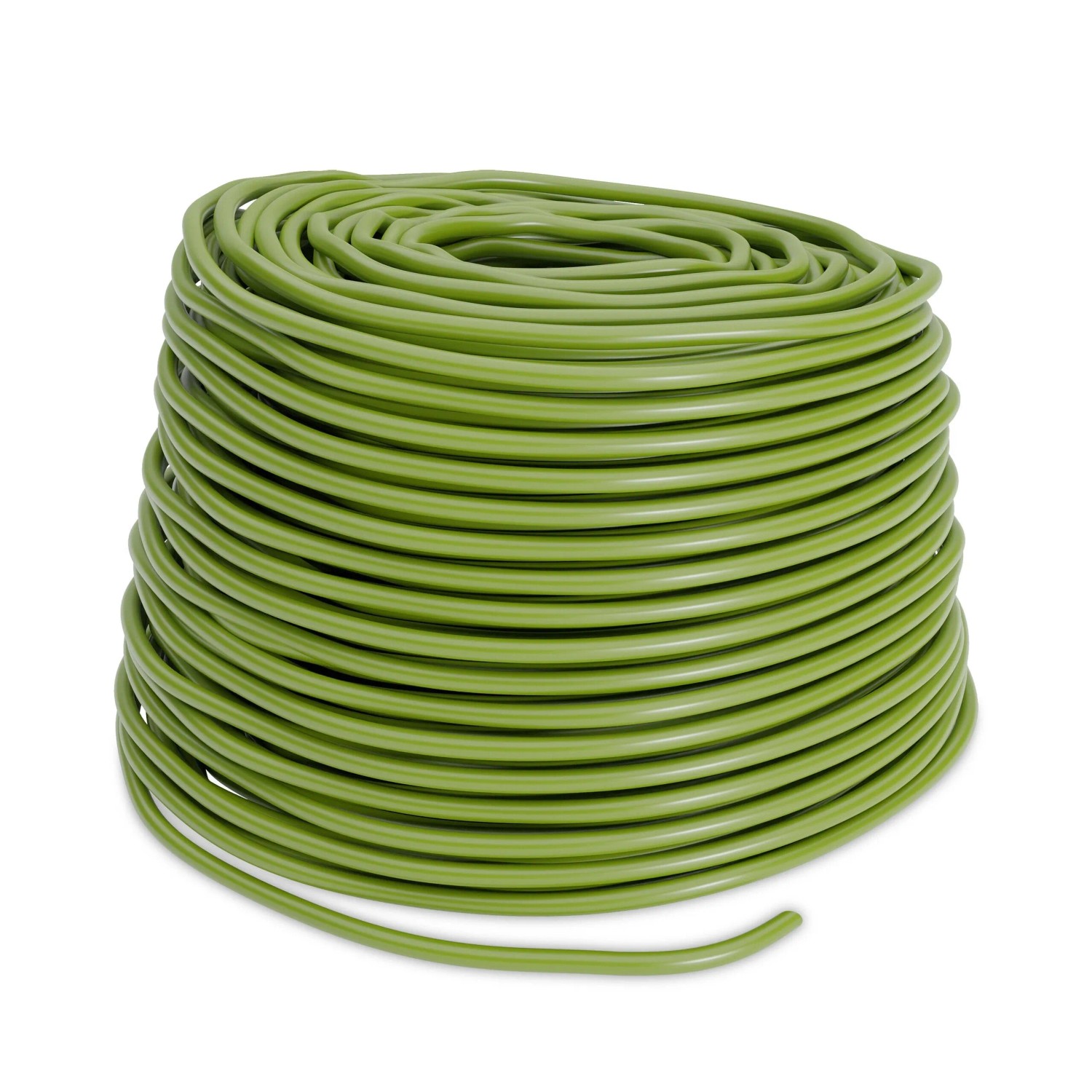 Relaxdays Bindeschlauch Gummi Grün Elastisch Zuschneidbar 50 m x 3 mm 350 g