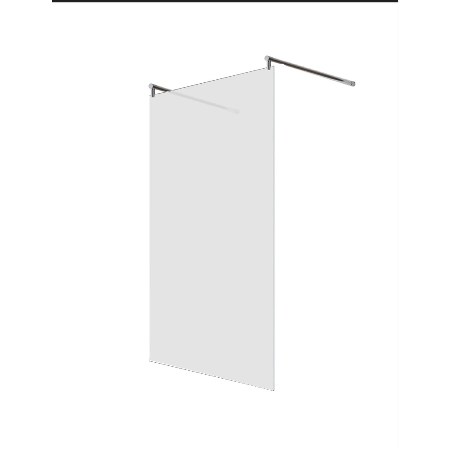 Thumbnail - Glaszentrum Hagen 78x200cm Freistehende Dusche 2x R-Halter Satin