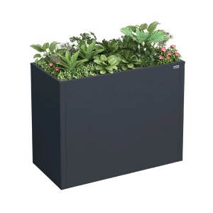 Weka Metall-Hochbeet Gary M 100 cm x 50 cm x 77 cm Anthrazit