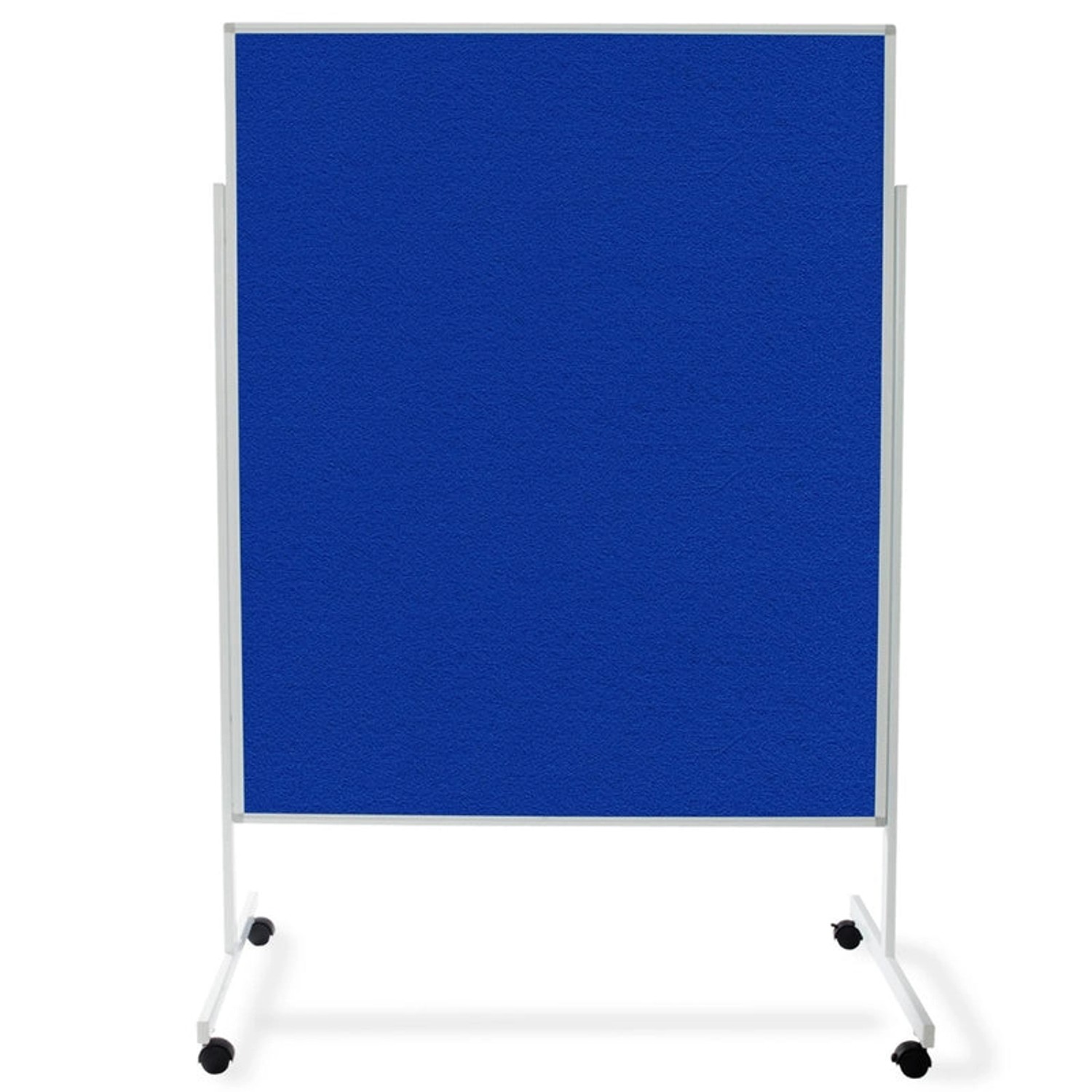 KARAT Filz Moderationstafel Stabiles Gestell mit Rollen Blau 150 x 200 cm günstig online kaufen