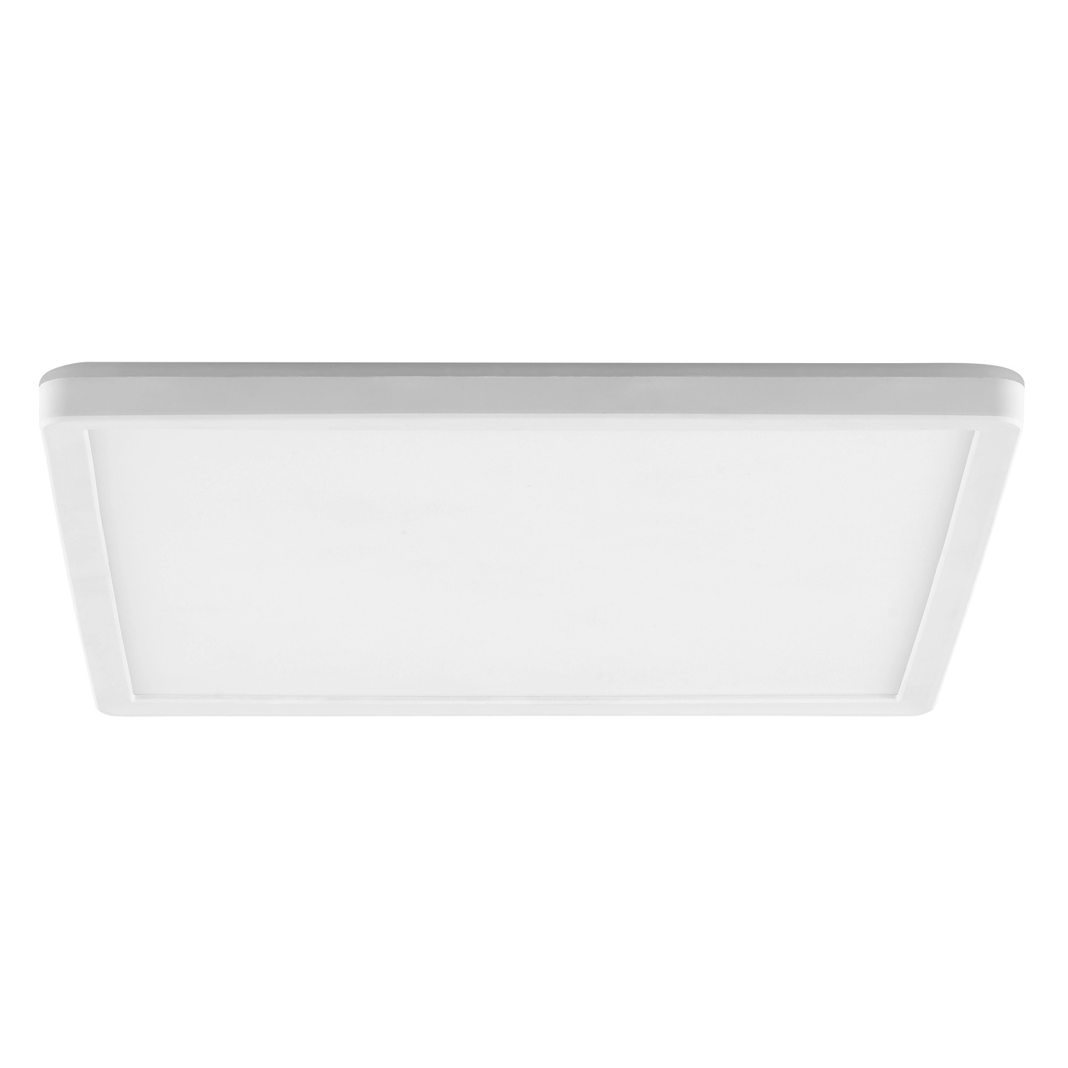 Weiße, flache LED-Deckenleuchte Avola, 29,3 cm, für Küche, Flur und Arbeitszimmer.