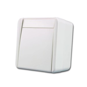 TEM Fontana Wechselschalter Weiß 250V10A AP IP44