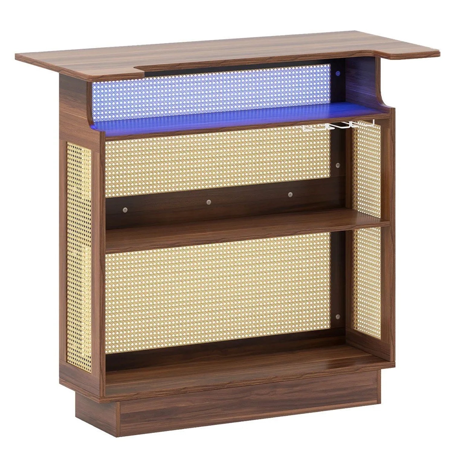 Costway Led Hausbar Weinschrank mit Rgb Beleuchtung und Fernbedienung