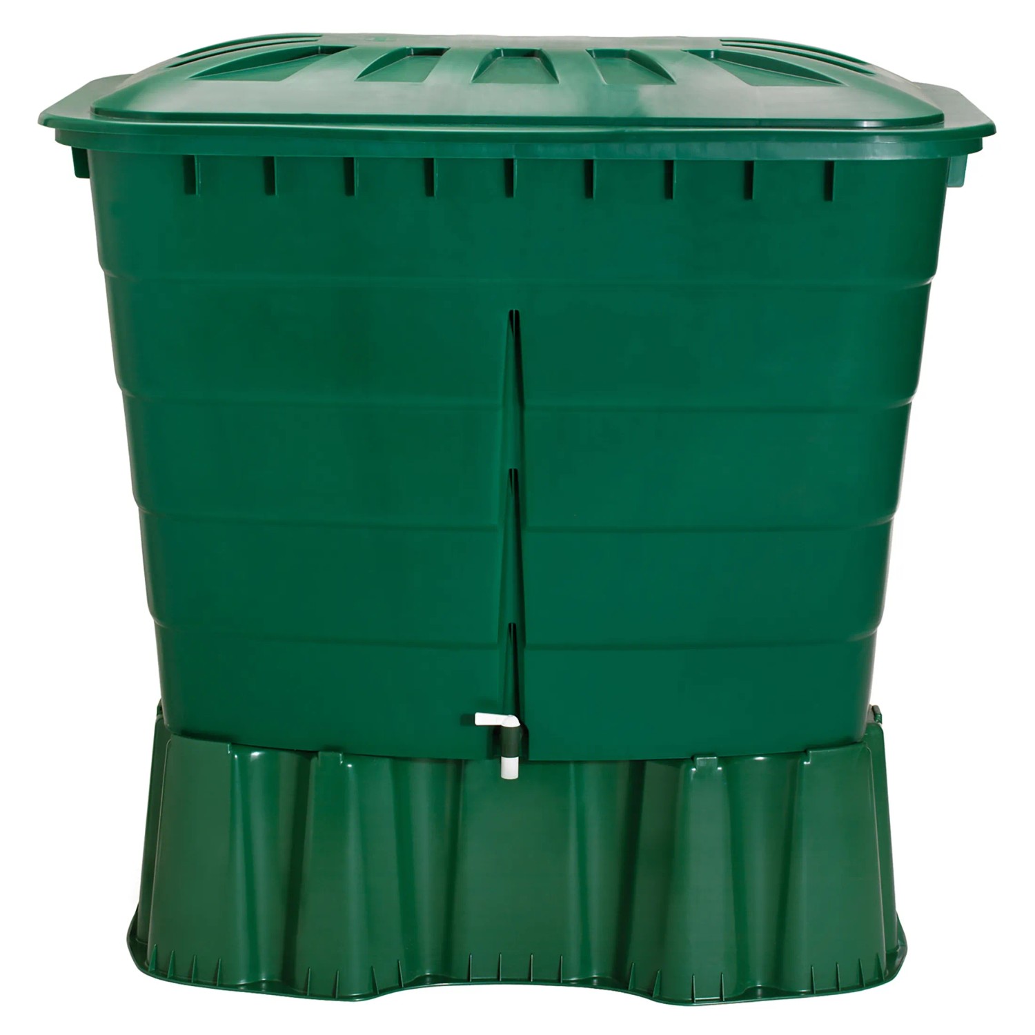 Garantia Regenwassertonne Eckig 520 l Grün mit Deckel & Hahn kaufen bei OBI