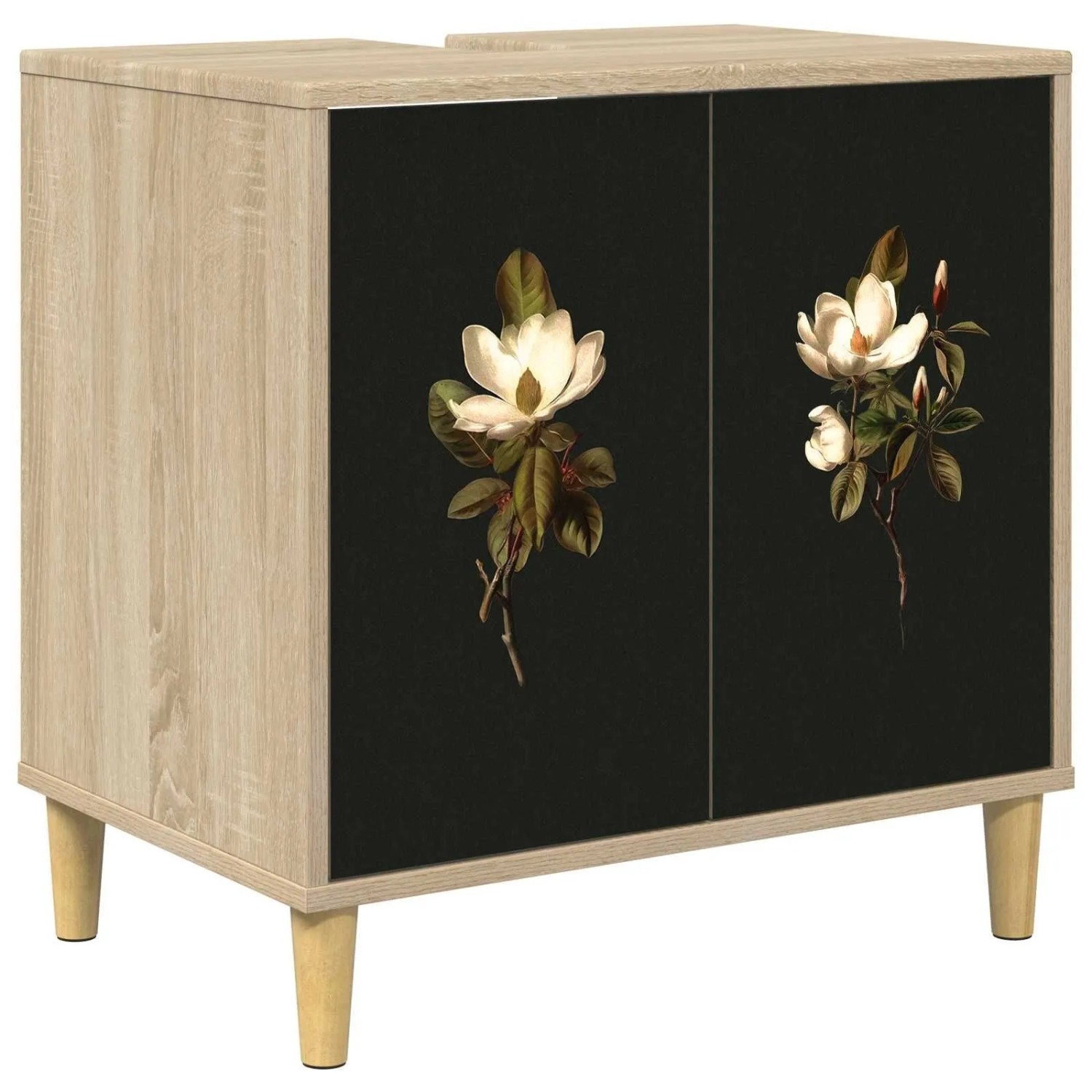 vidaXL Badezimmerschrank BREMEN Sonoma 60 x 40 x 60 cm Holzwerkstoff 8007407