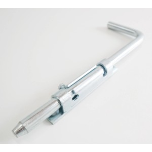 Eleo Bodenschieber für Doppeltore, 30 cm, Stahl verzinkt, Zubehör für Zaunbau.