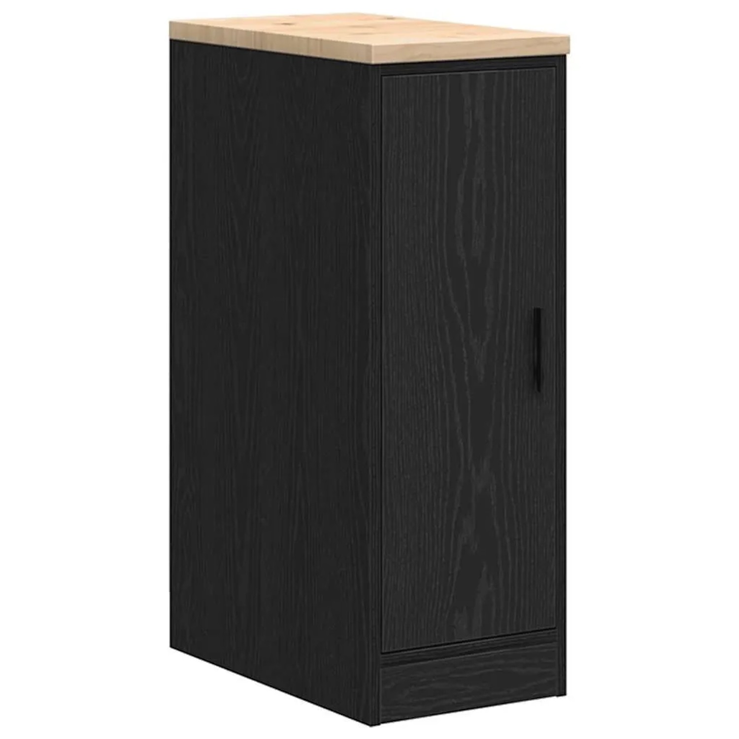 vidaXL Garagen-Aufbewahrungsschrank Schwarz Massivholz Kiefer 860554