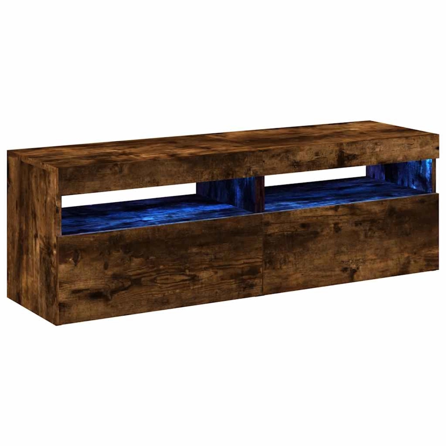 vidaXL TV-Schränke 2 Stk mit LED-Leuchten Räuchereiche 60x35x40 cm 815679 günstig online kaufen