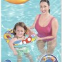 Bestway Schwimmring Aquarium, Ø 56 cm, mit Kind im Wasser. Bunter Schwimmreifen für Badespaß.