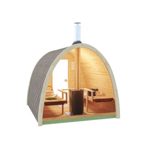 Fjordholz Pod-Sauna Modell 300 Außensauna Bausatz Fichte