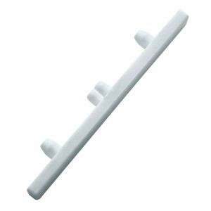 Gardinia Endstück, 2er-Pack, für 3-läufige Aluminium-Vorhangschiene, weiß.