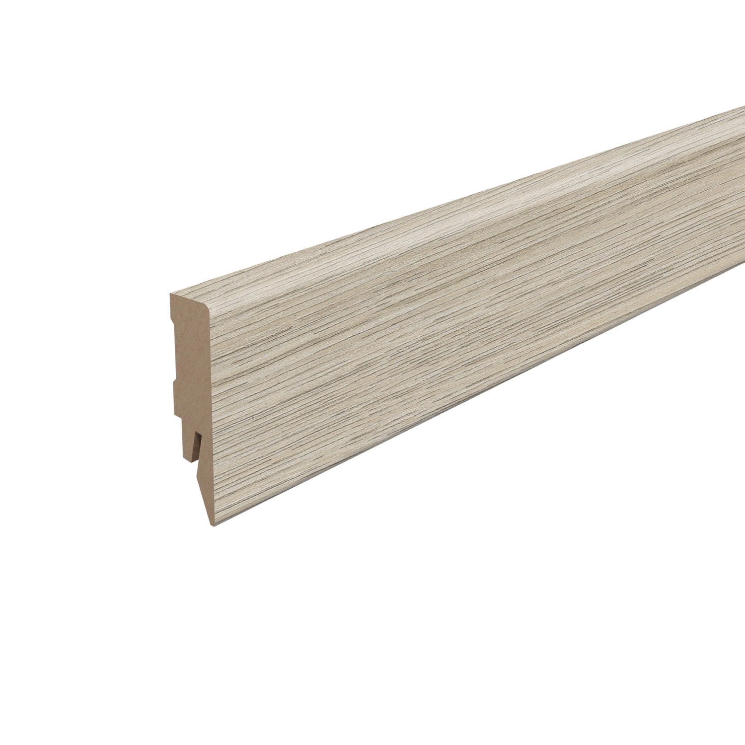 Egger Sockelleiste L616 Kubisch für Fußboden Victoria 6 cm Eiche Hellgrau günstig online kaufen