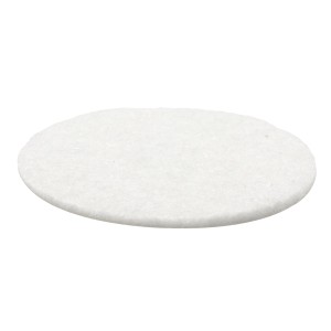 Wagner Softfilz-Pads, 24er Set, Ø 30mm, weiß. Möbelgleiter zum Schutz empfindlicher Oberflächen.