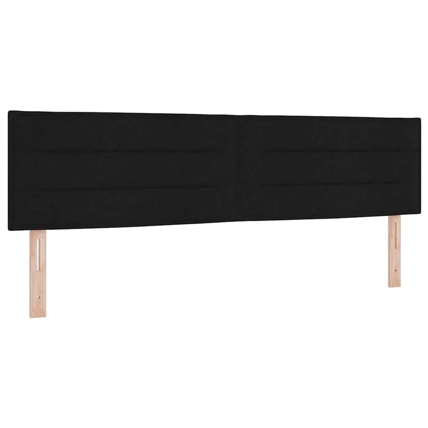 vidaXL Kopfteil mit Kopfteil Schwarz 180 cm Kunstleder 42007029
