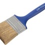 LUX Flachpinsel Lasur 70mm, Pinsel mit blauem Griff und hellem Borsten für Lasuren.