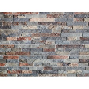 Klimex Verblender Feinsteinzeug UltraStrong Bologna Multicolor, Ansicht der Oberfläche.