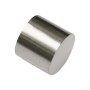 Gardinia Endstück Chicago, Edelstahloptik, 2er-Pack. Kappe für Stilgarnituren, Ø 20 mm.